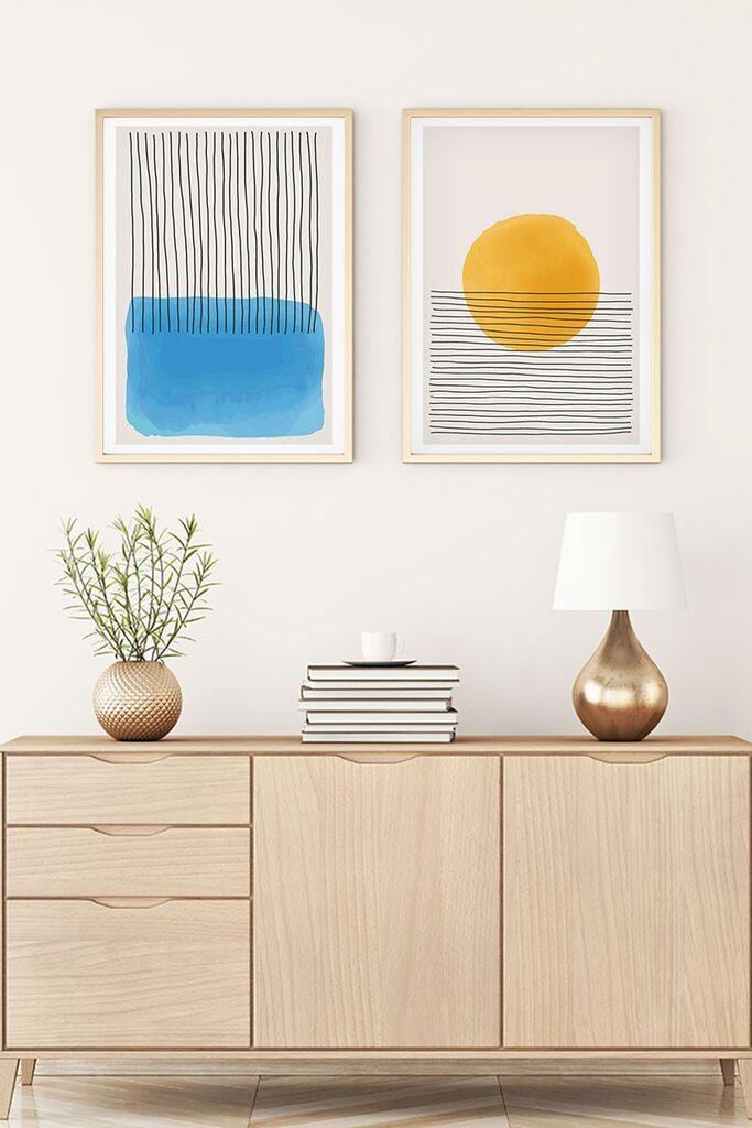 Слика во рамка Wallity Huhu134, 30x40 см, 2 дела