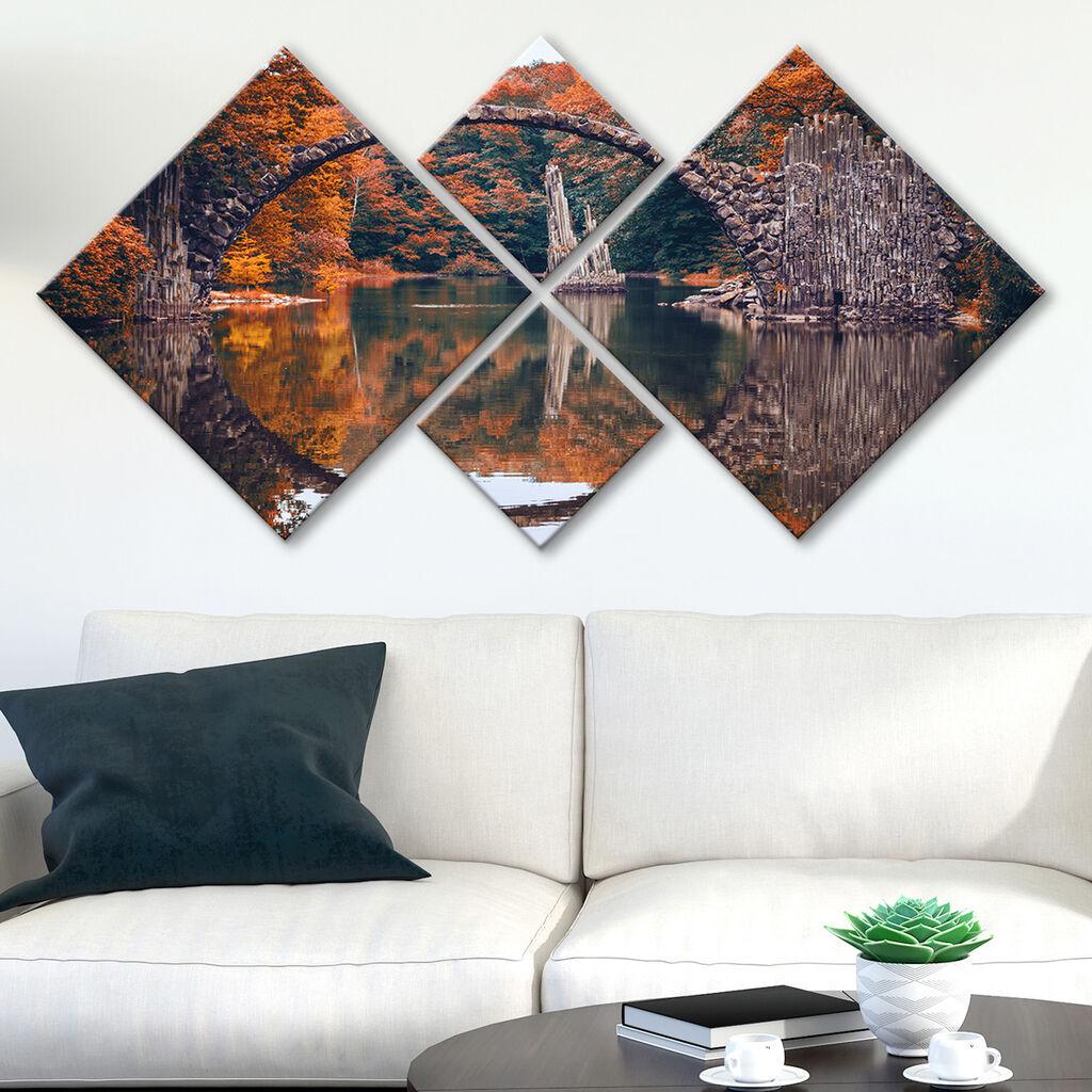 Слика Wallity 4MDF758202754, 60x115 см, 4 дела