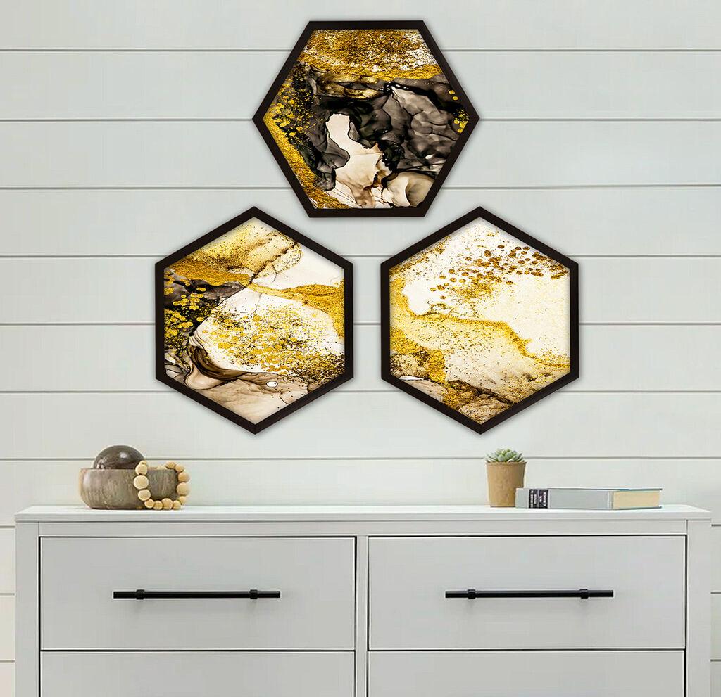 Wallity врамена слика 6GEN133422, 35x35 см, 3 дела