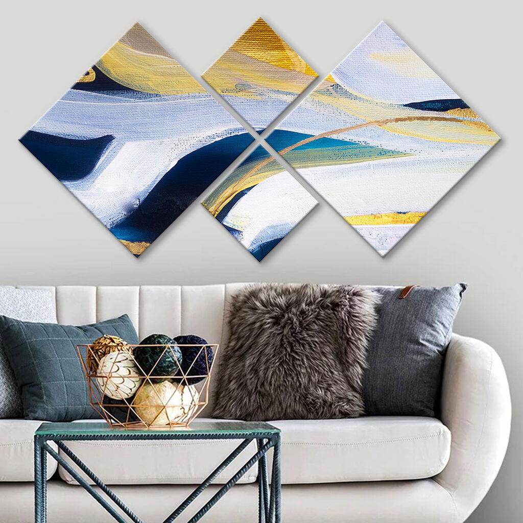 Слика Wallity 4MDF1955509222, 60x115 см, 4 дела