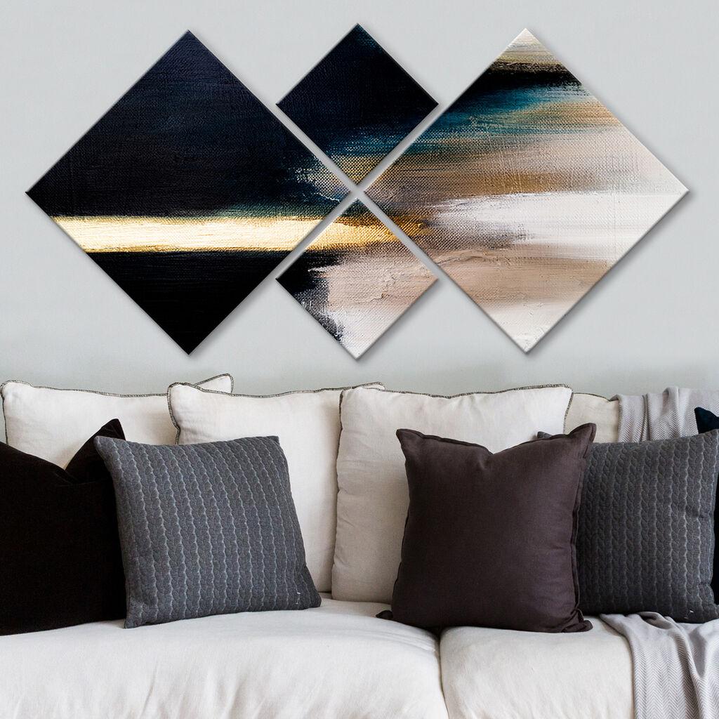 Слика Wallity 4MDF1939592866, 60x115 см, 4 дела