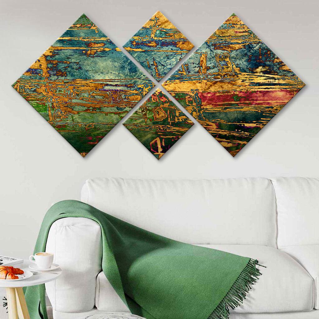 Слика Wallity 4MDF10944245, 60x115 см, 4 дела