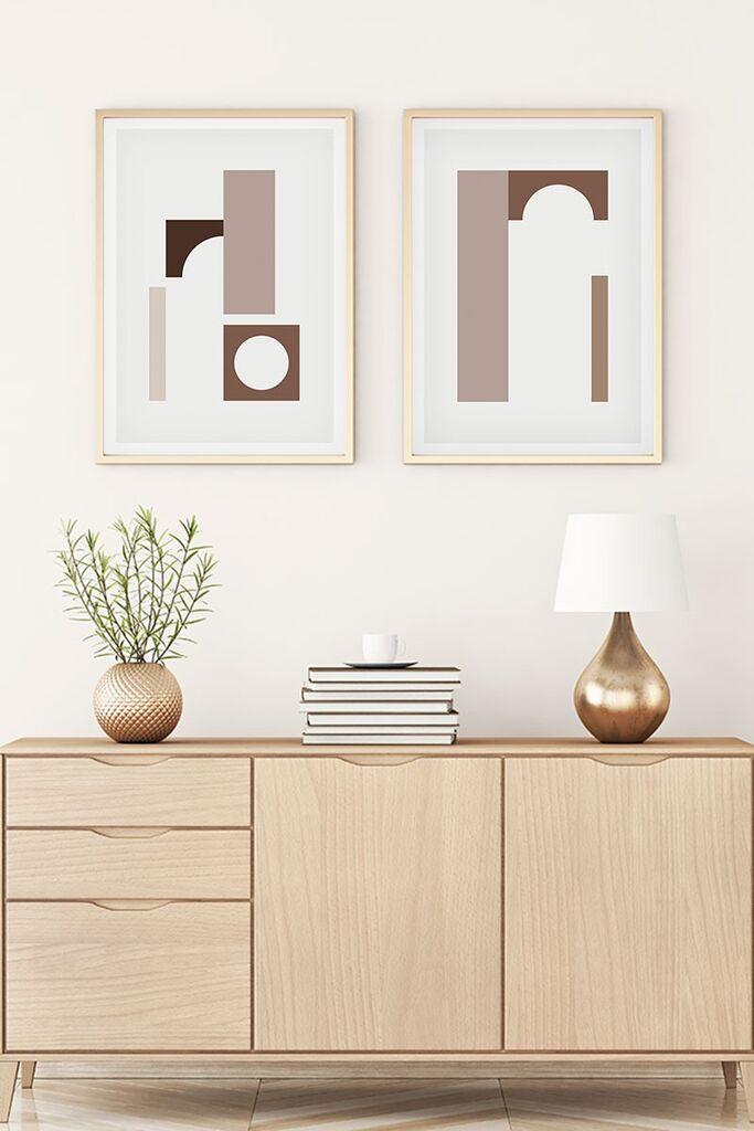 Слика во рамка Wallity Huhu110, 35x50 см, 2 дела