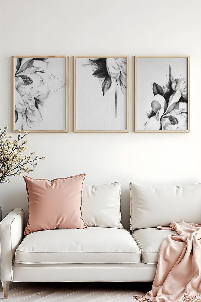 Слика во рамка Wallity Huhu479, 20x30 см, 3 дела