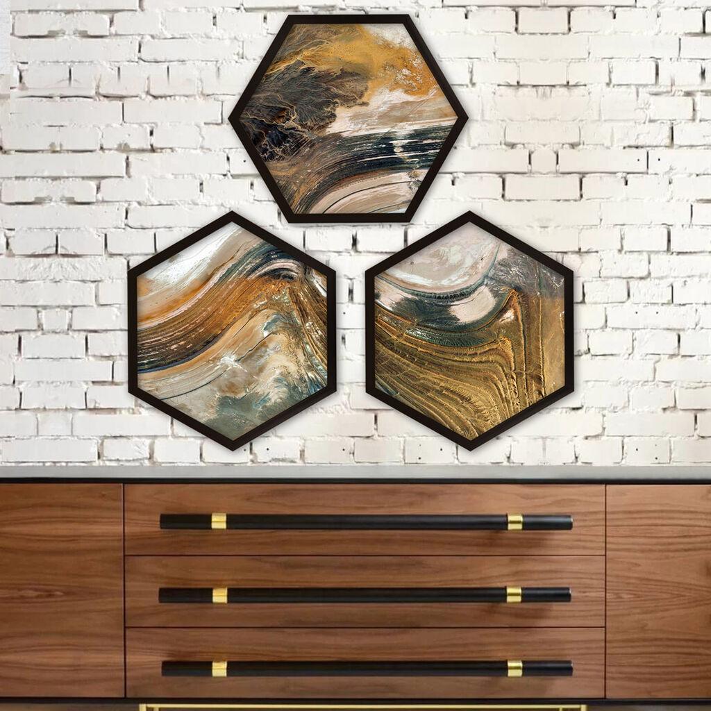 Wallity врамена слика 6GEN110825714, 35x35 см, 3 дела