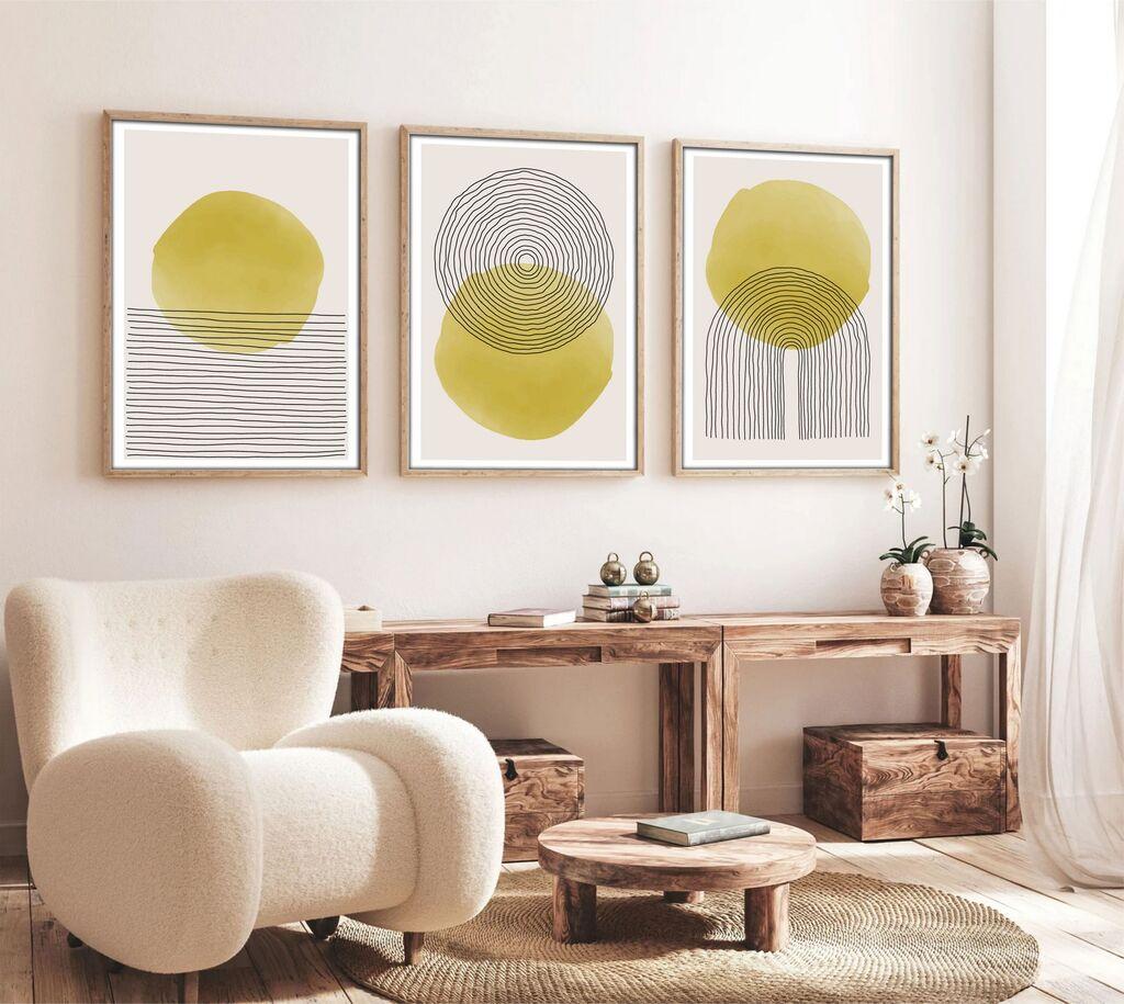 Слика во рамка Wallity Huhu144, 20x30 см, 3 дела