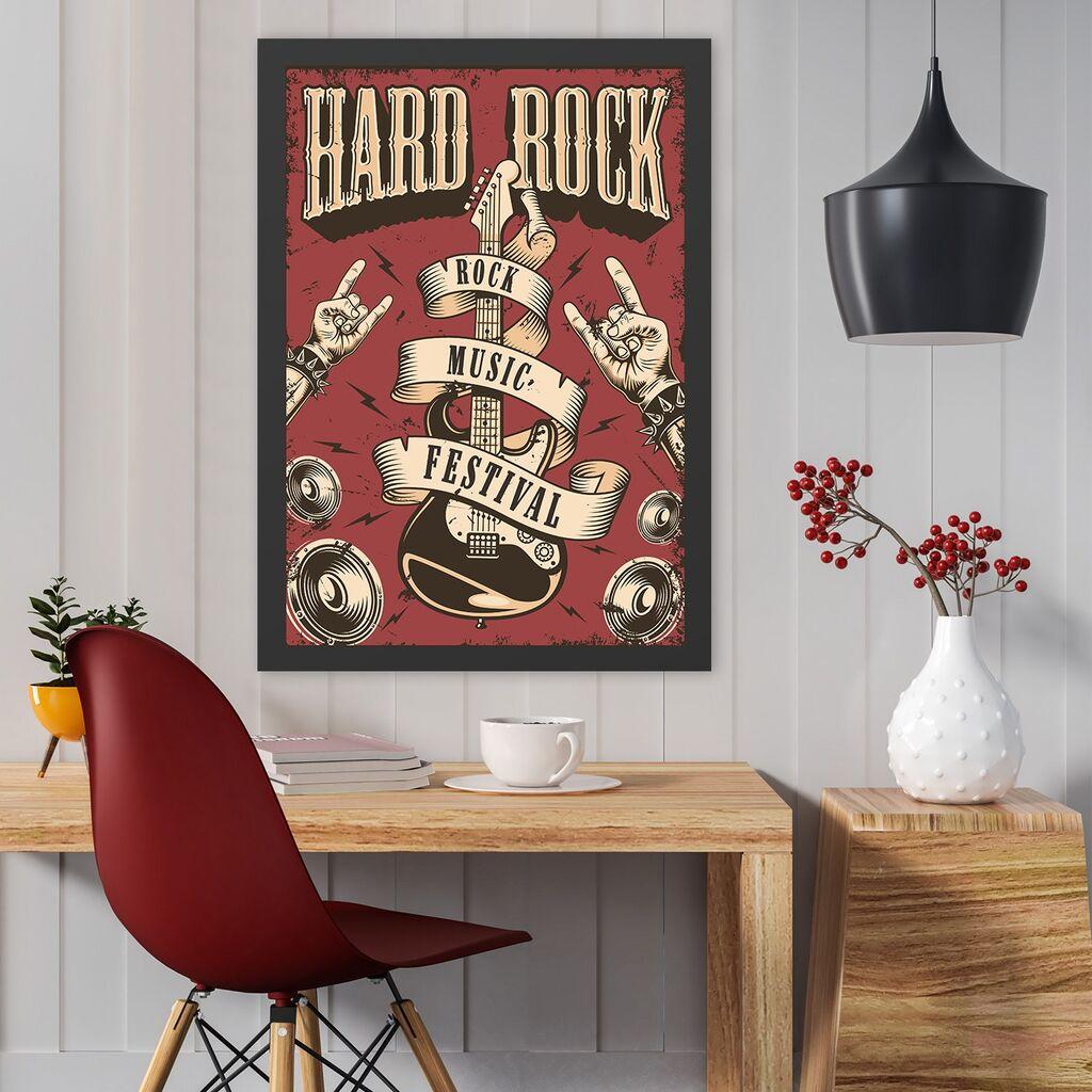 Врамена слика од Wallity Hard Rock, 35x45 см