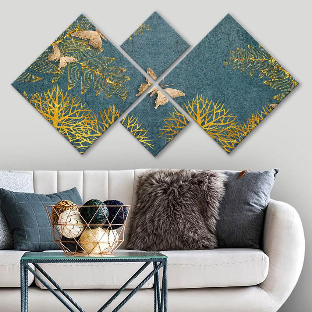 Слика Wallity 4MDF1572194062, 60x115 см, 4 дела