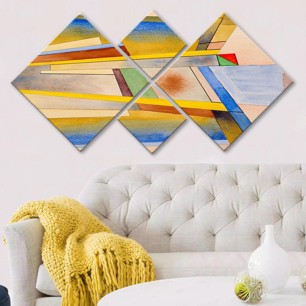 Слика Wallity 4MDF102424462, 60x115 см, 4 дела