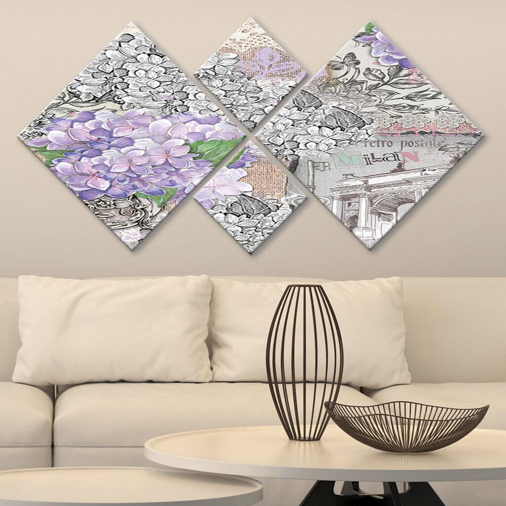 Слика Wallity 4MDF220108534, 60x115 см, 4 дела