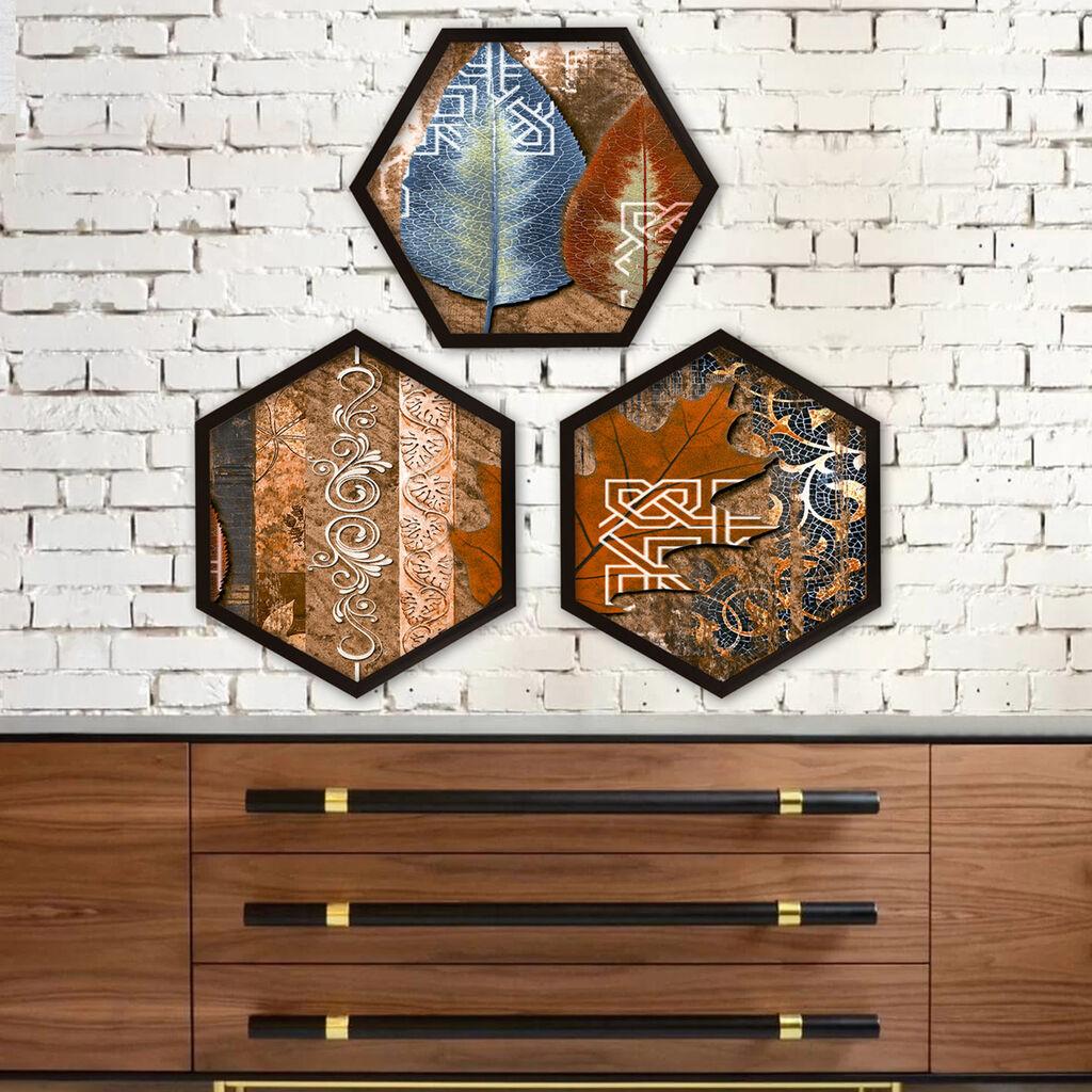 Wallity врамена слика 6GEN1465200119, 35x35 см, 3 дела