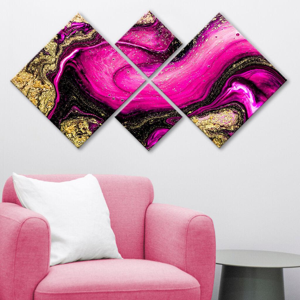 Слика Wallity 4MDF1229857033, 60x115 см, 4 дела