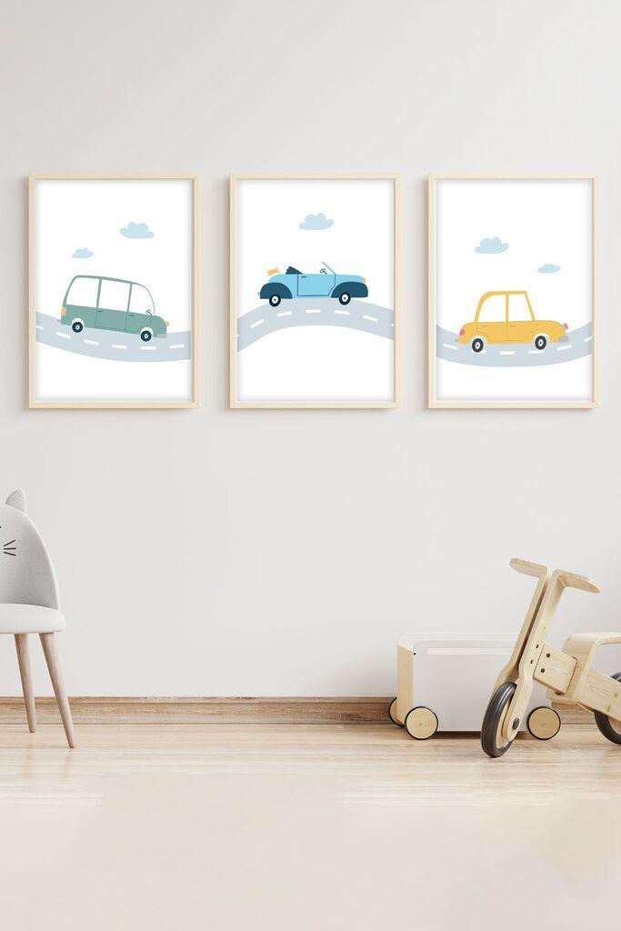 Слика во рамка Wallity Huhu151, 20x30 см, 3 дела