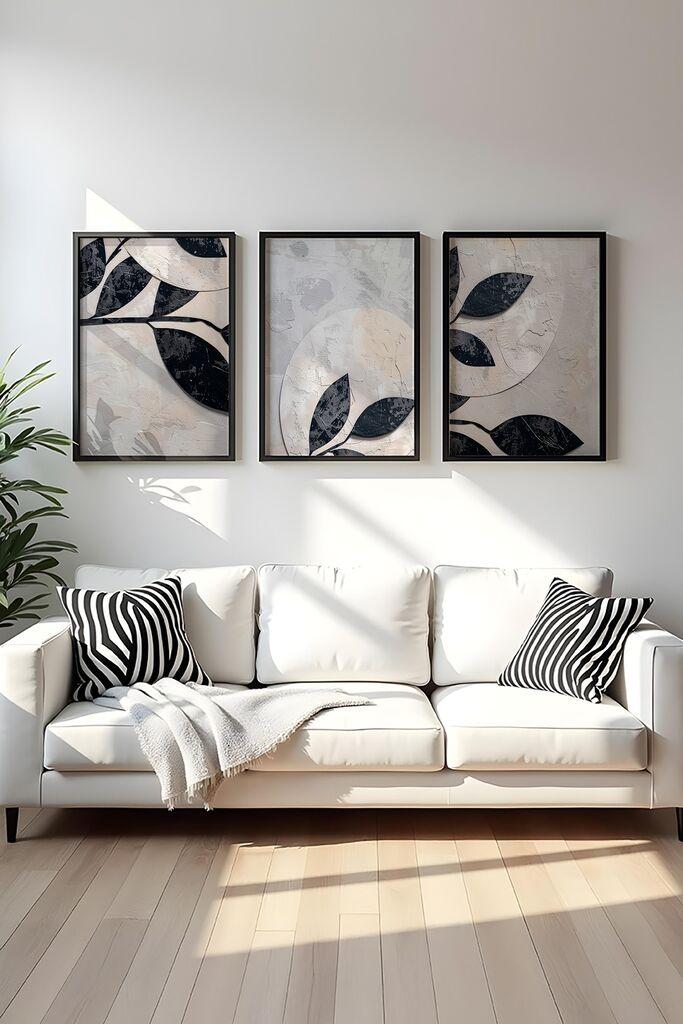 Слика во рамка Wallity Huhu466S, 50x70 см, 3 дела