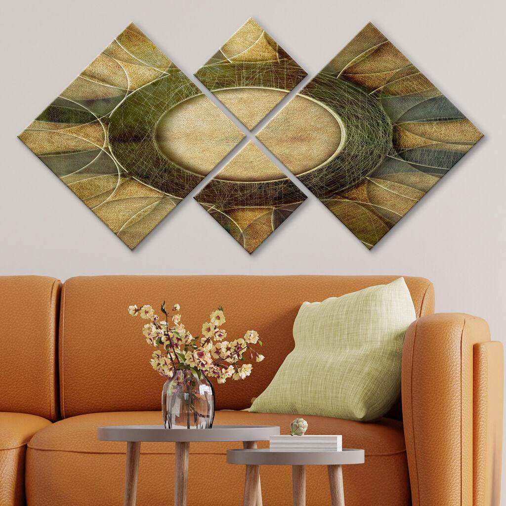 Слика Wallity 4MDF1047595, 60x115 см, 4 дела