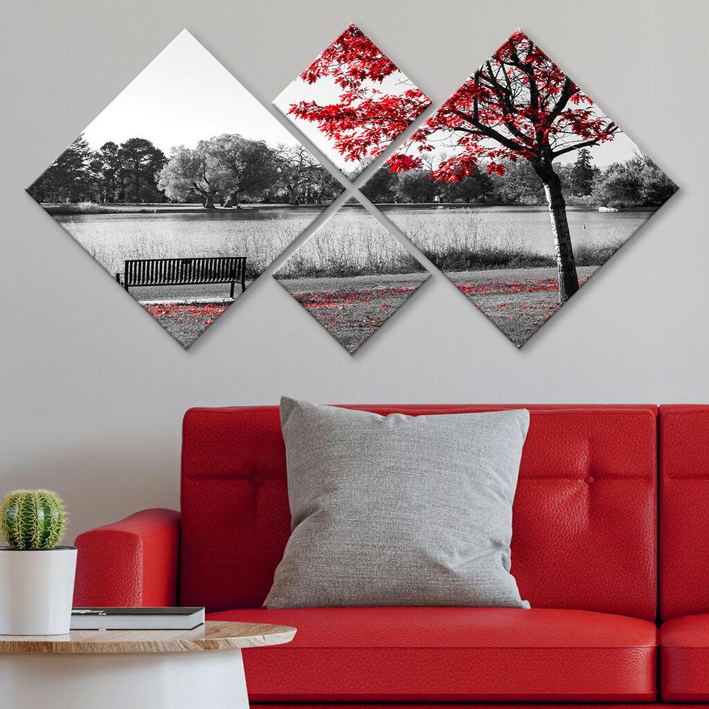 Слика Wallity 4MDF1657910788, 60x115 см, 4 дела