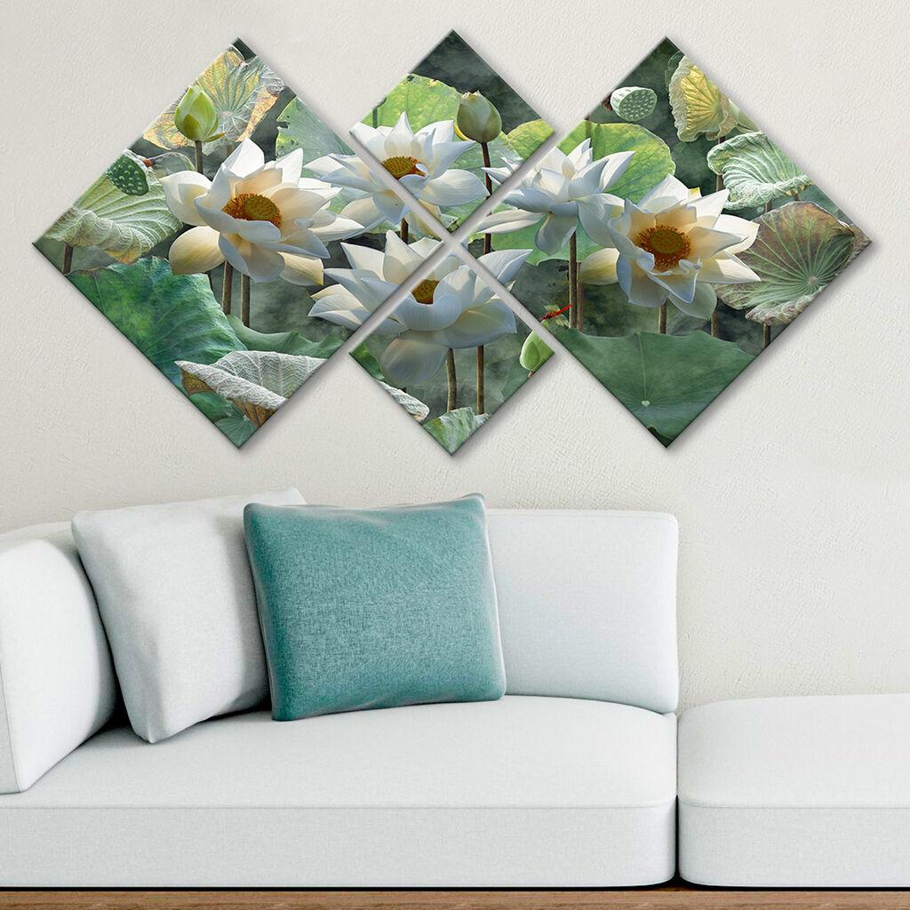 Слика Wallity 4MDF1823659058, 60x115 см, 4 дела