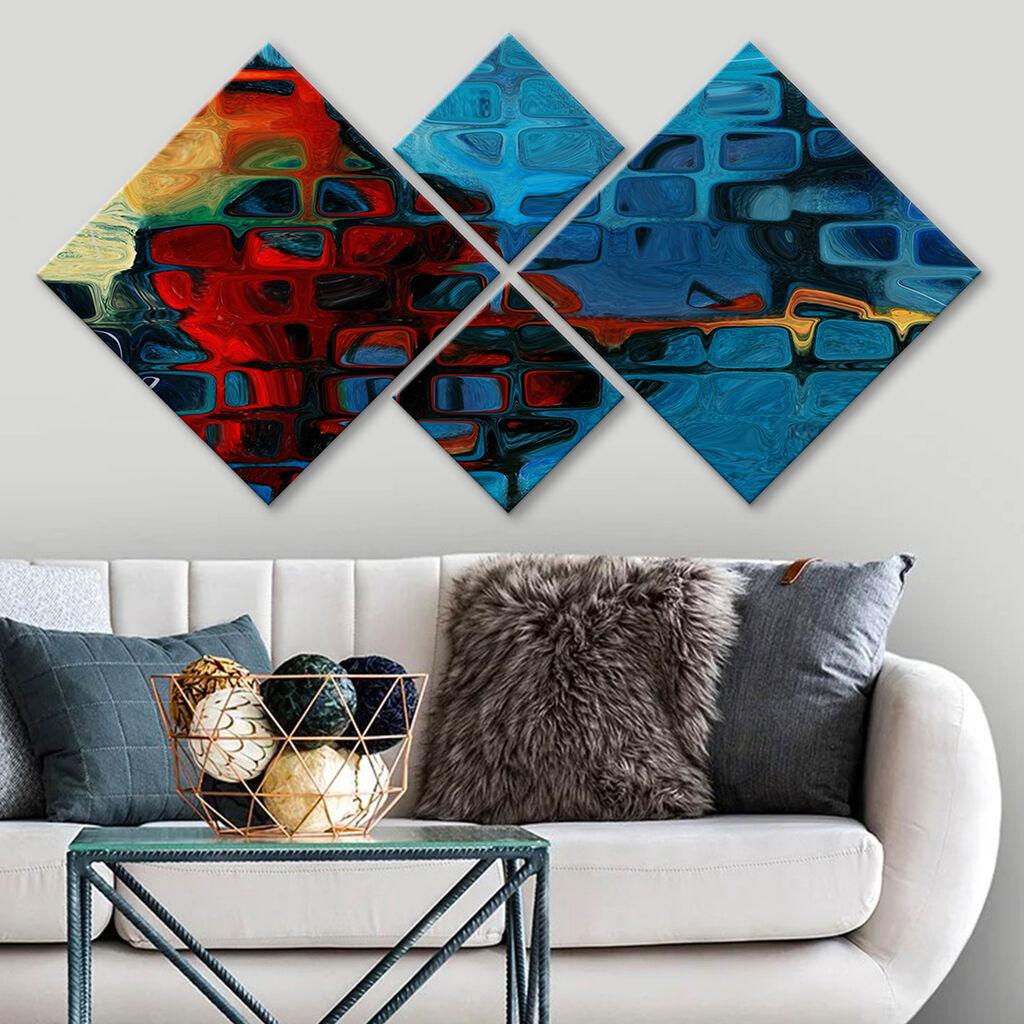 Слика Wallity 4MDF74015095, 60x115 см, 4 дела