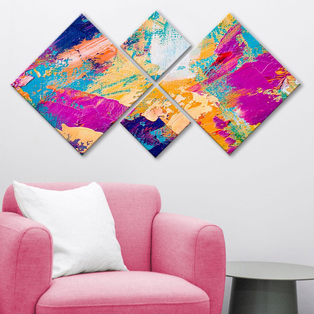 Слика Wallity 4MDF433209346, 60x115 см, 4 дела