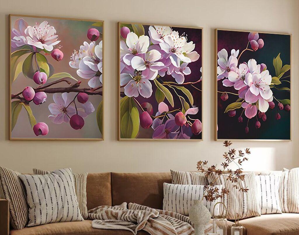 Слика во рамка Wallity Huhu218, 20x30 см, 3 дела