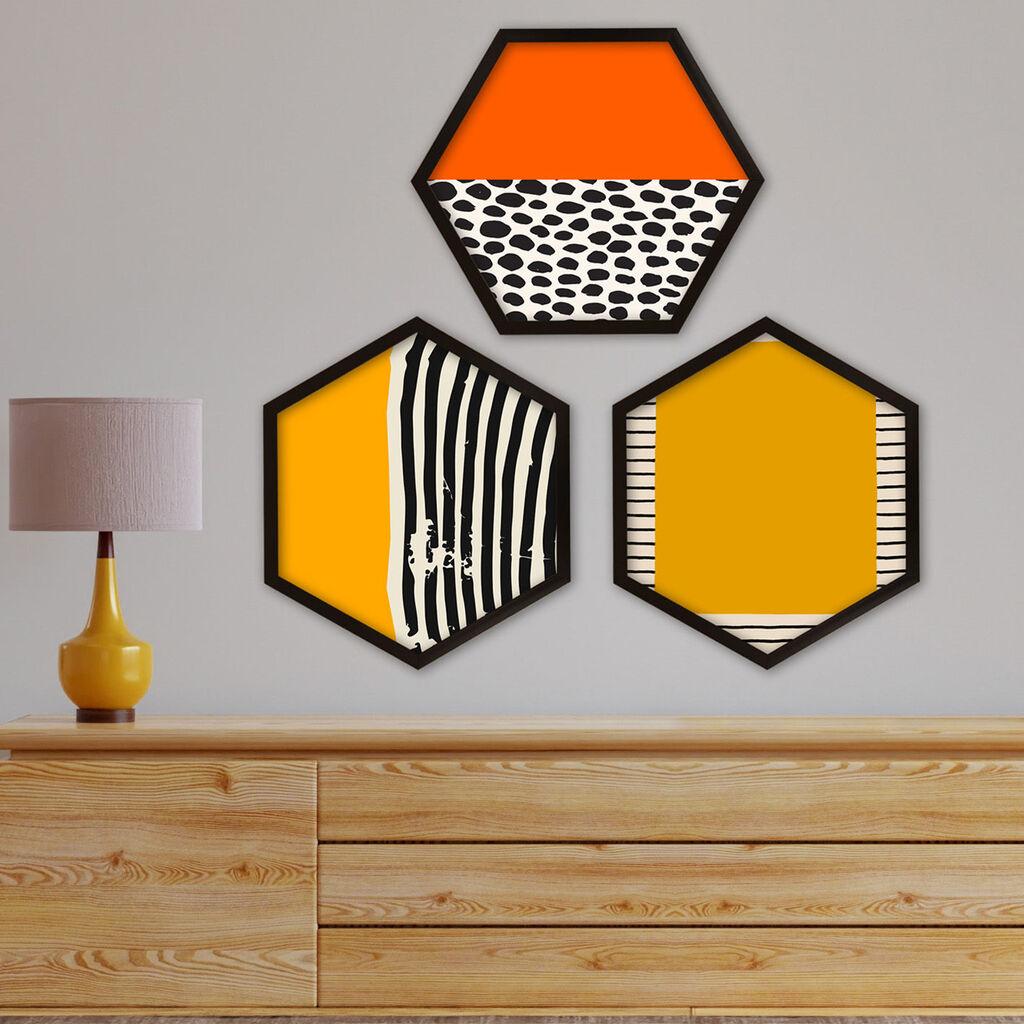 Wallity врамена слика 6GEN1548484, 35x35 см, 3 дела