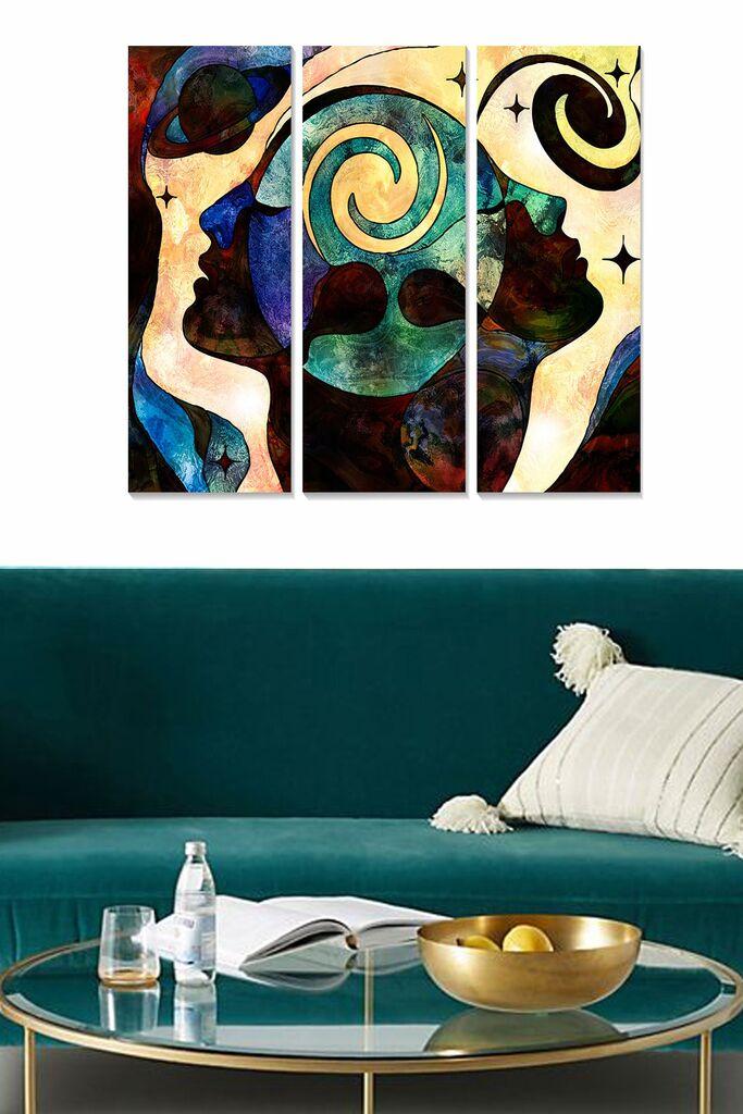 Слика Wallity MDF1005982012, 70x50 см, 3 дела