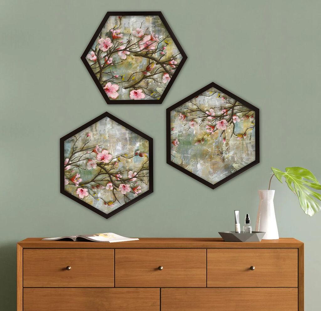 Wallity врамена слика 6GEN160121, 35x35 см, 3 дела