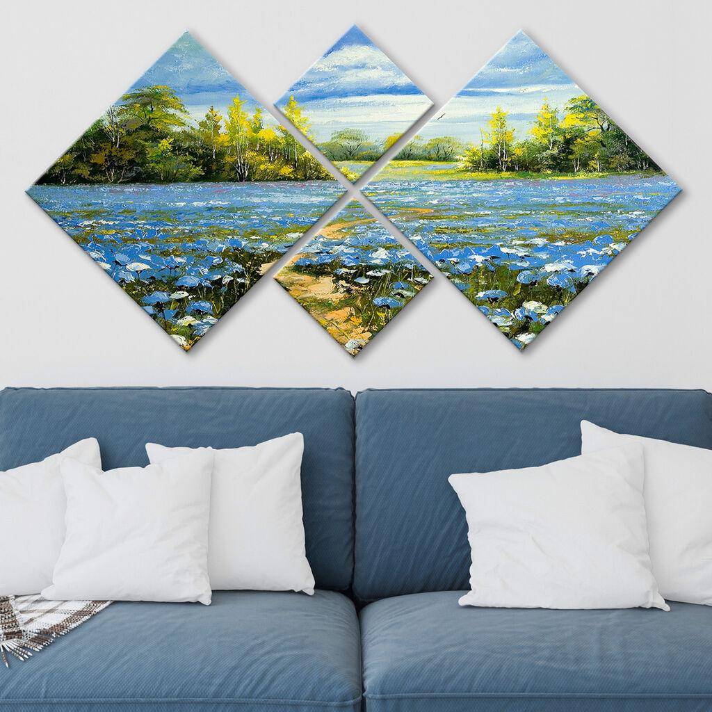 Слика Wallity 4MDF1128860, 60x115 см, 4 дела