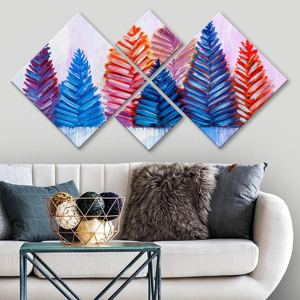 Слика Wallity 4MDF1573501993, 60x115 см, 4 дела