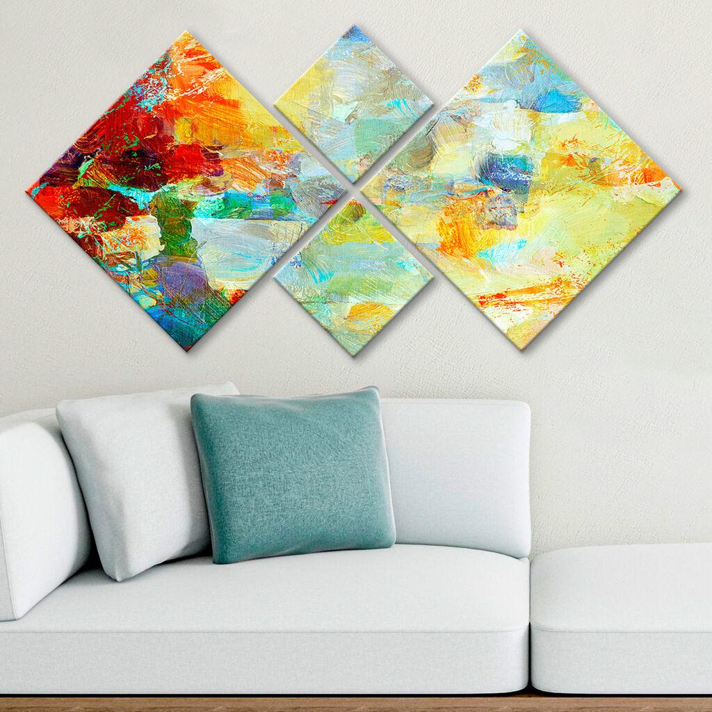 Слика Wallity 4MDF6262166, 60x115 см, 4 дела