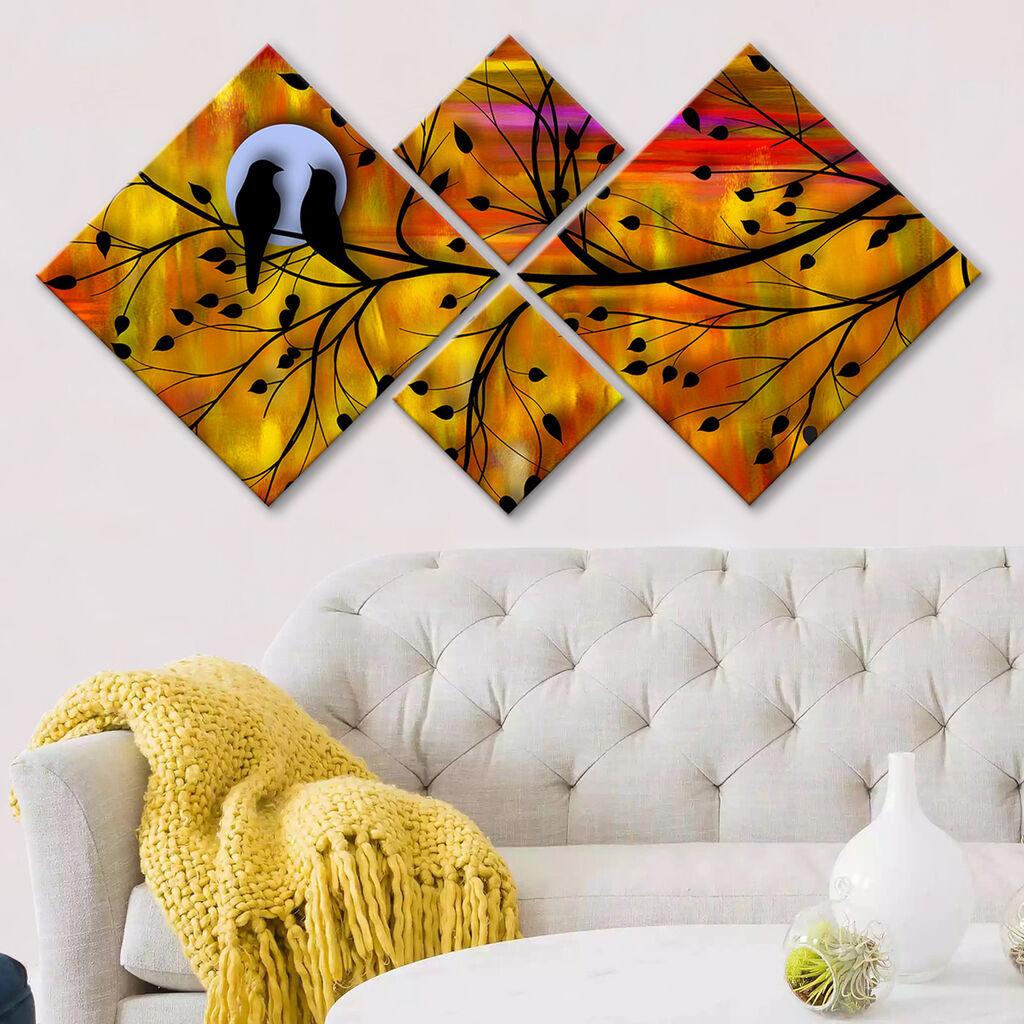 Слика Wallity 4MDF21764481286, 60x115 см, 4 дела