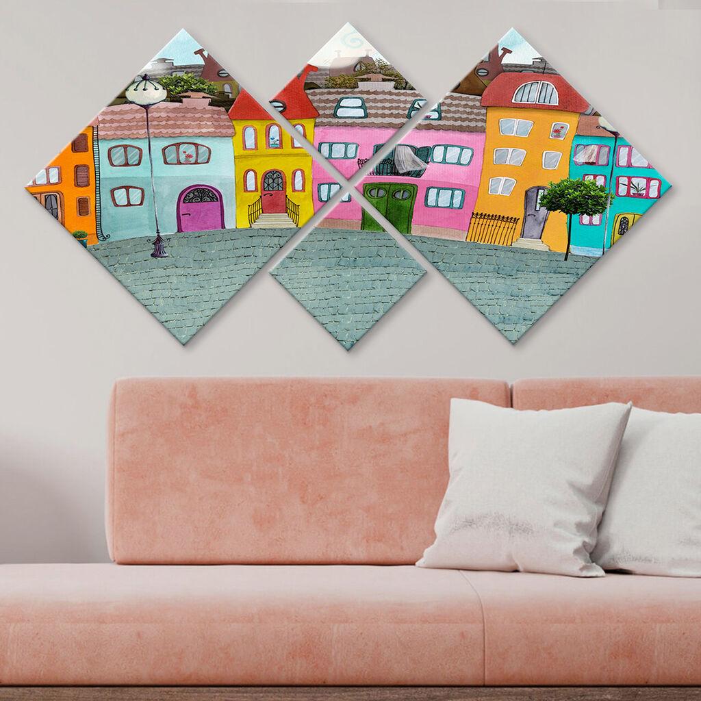 Слика Wallity 4MDF39302959, 60x115 см, 4 дела