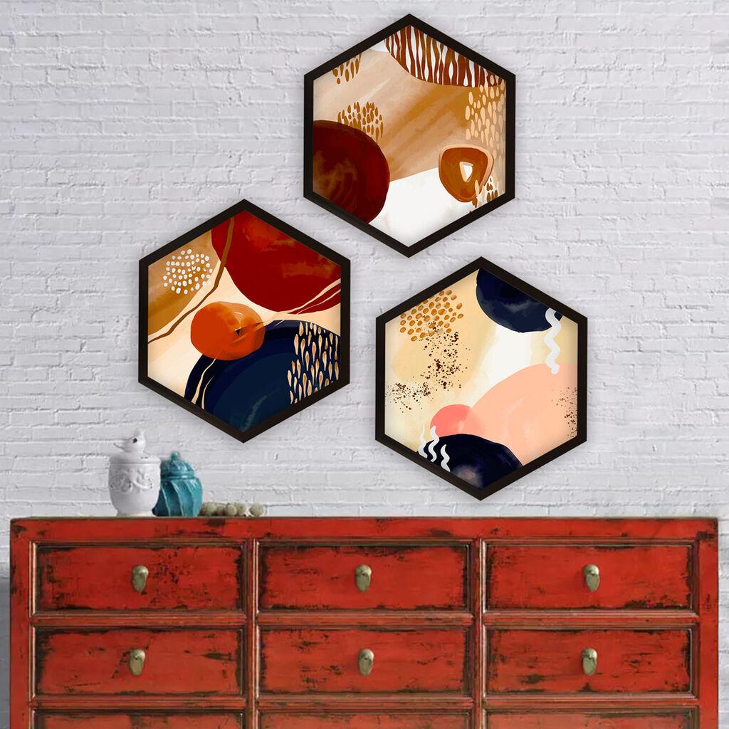 Wallity врамена слика 6GEN1850497, 35x35 см, 3 дела