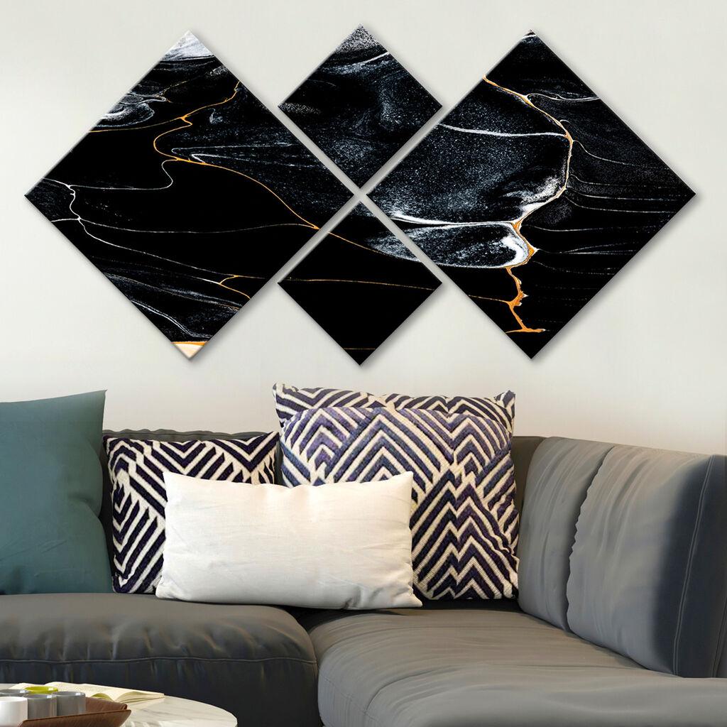 Слика Wallity 4MDF3112747, 60x115 см, 4 дела