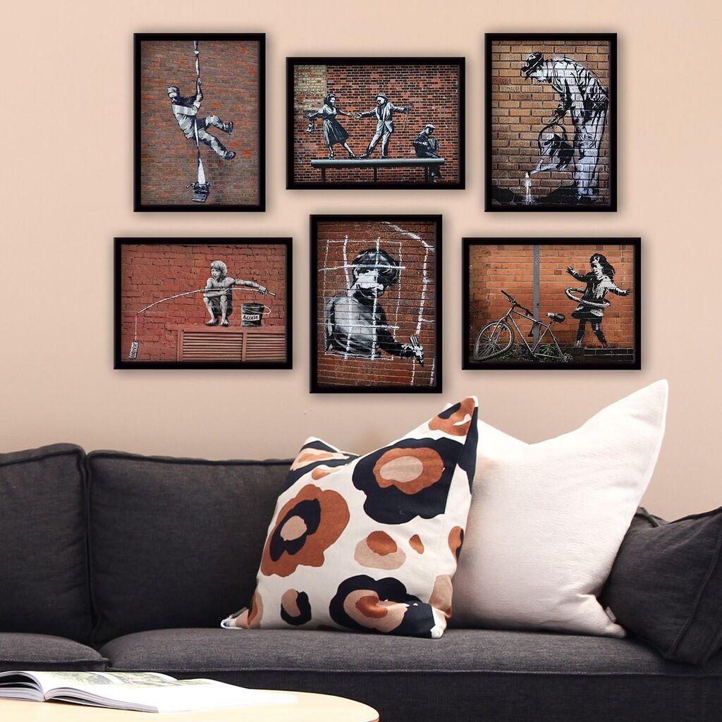 Слика во рамка Wallity 6BC9624_3545, 35x45 см, 6 дела