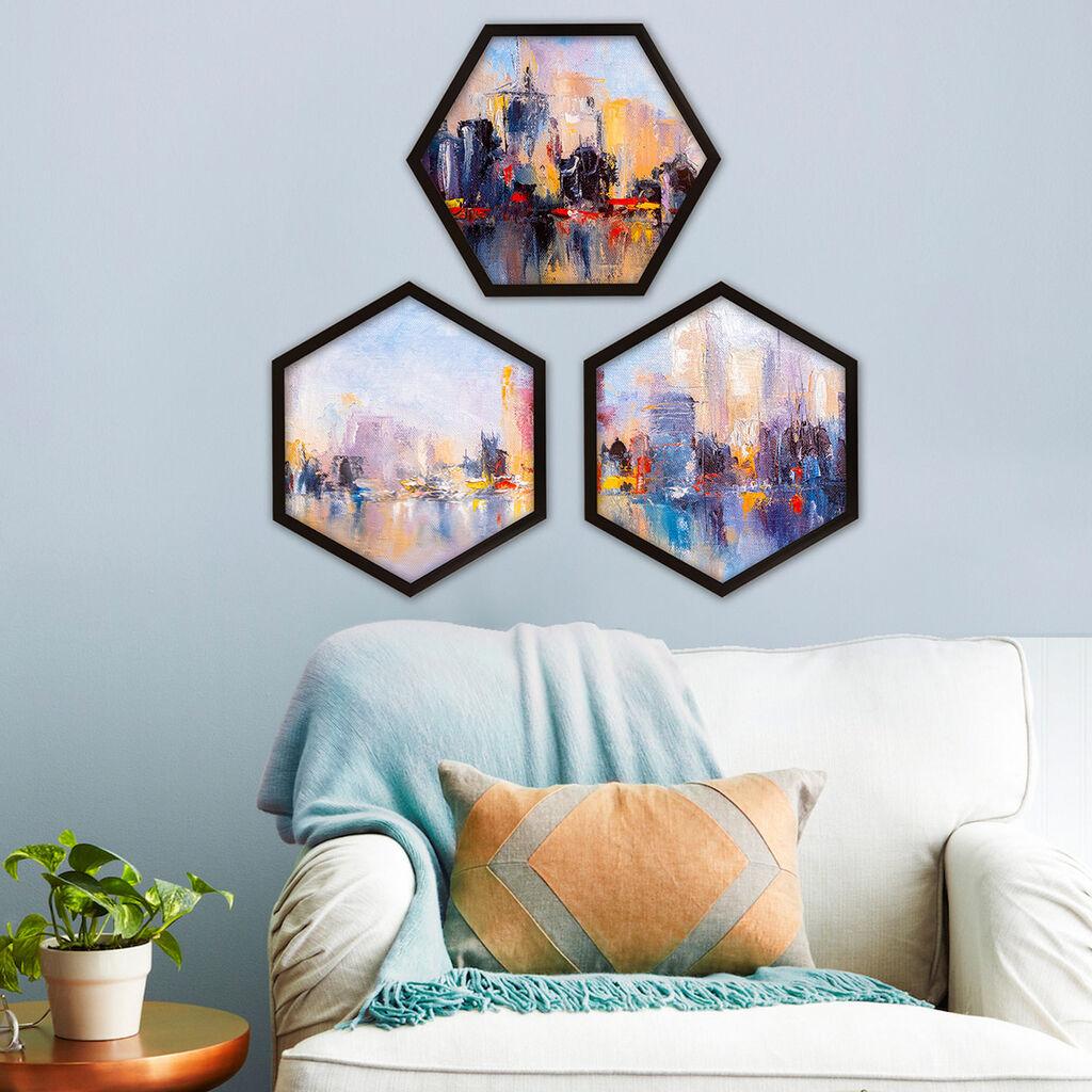 Wallity врамена слика 6GEN122230, 35x35 см, 3 дела