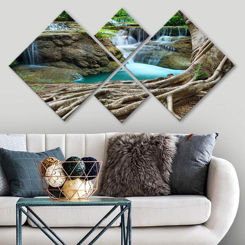 Слика Wallity 4MDF219109297, 60x115 см, 4 дела