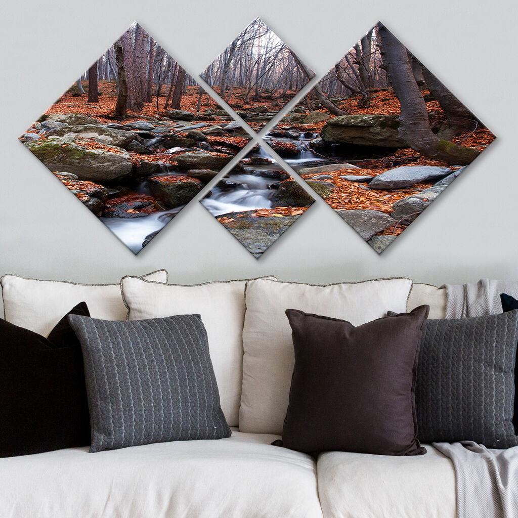 Слика Wallity 4MDF106254341, 60x115 см, 4 дела