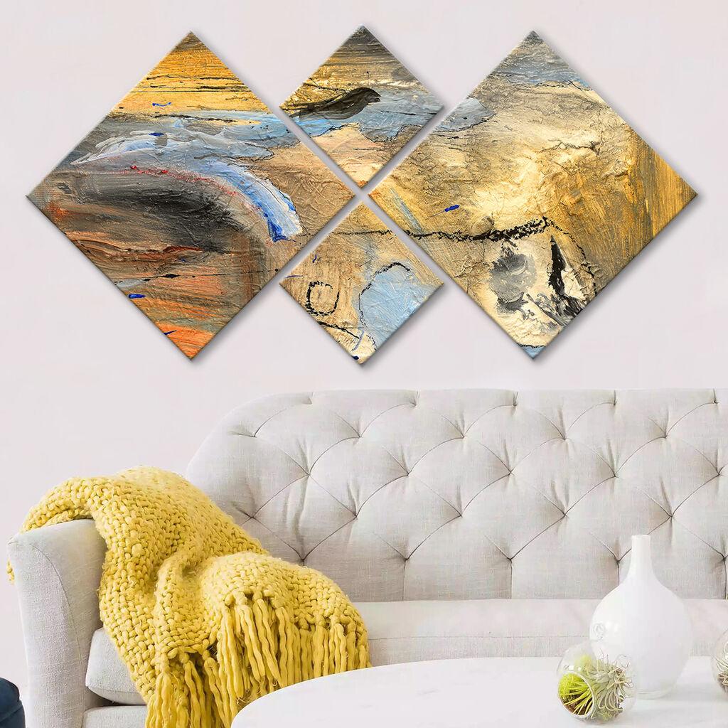 Слика Wallity 4MDF1119024503, 60x115 см, 4 дела