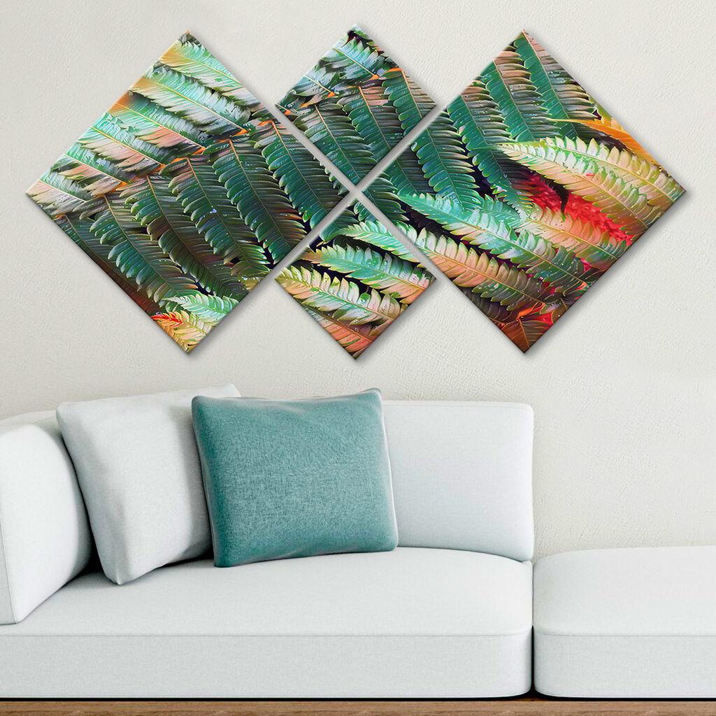 Слика Wallity 4MDF498377113, 60x115 см, 4 дела