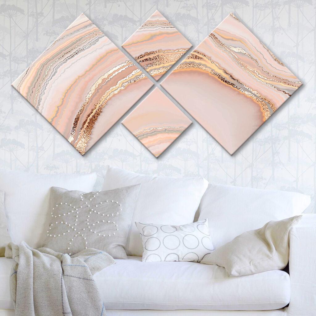 Слика Wallity 4MDF1824275072, 60x115 см, 4 дела