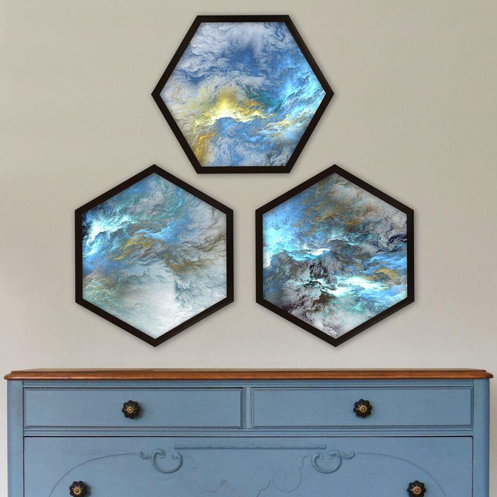 Wallity врамена слика 6GEN700190875, 35x35 см, 3 дела