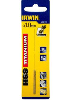 Irwin Бургија за метал 1mm HSS DIN338 Titanium 10502572