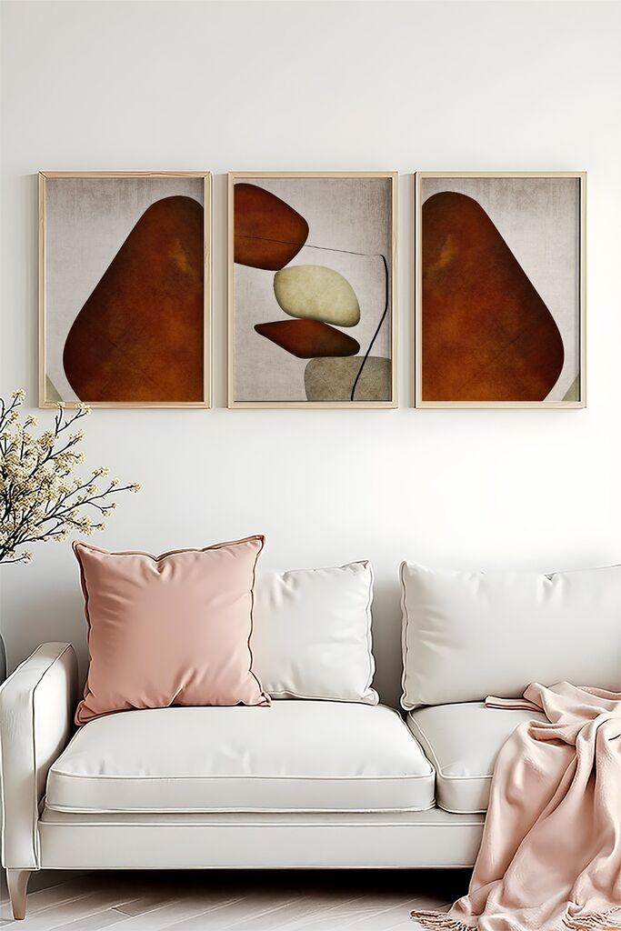 Слика во рамка Wallity Huhu469, 20x30 см, 3 дела