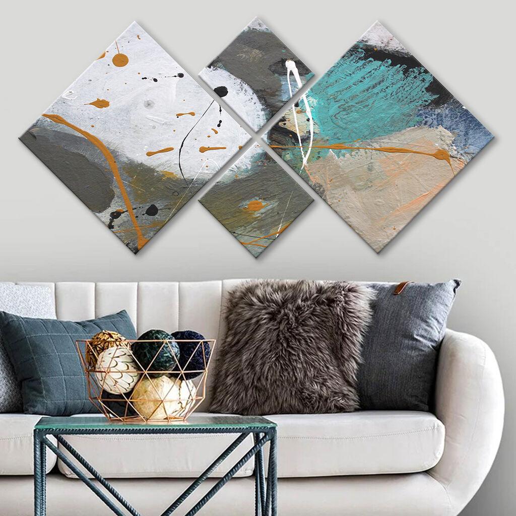 Слика Wallity 4MDF1832594821, 60x115 см, 4 дела