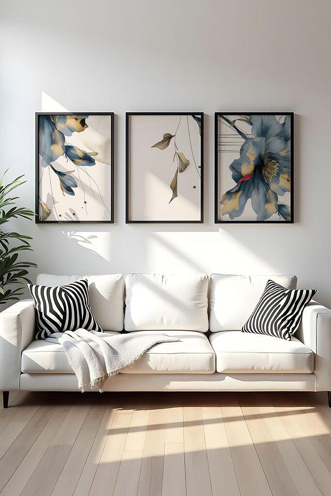 Слика во рамка Wallity Huhu471S, 20x30 см, 3 дела