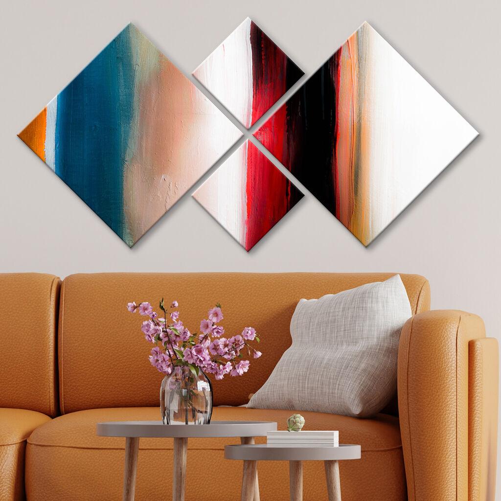 Слика Wallity 4MDF1649274049, 60x115 см, 4 дела