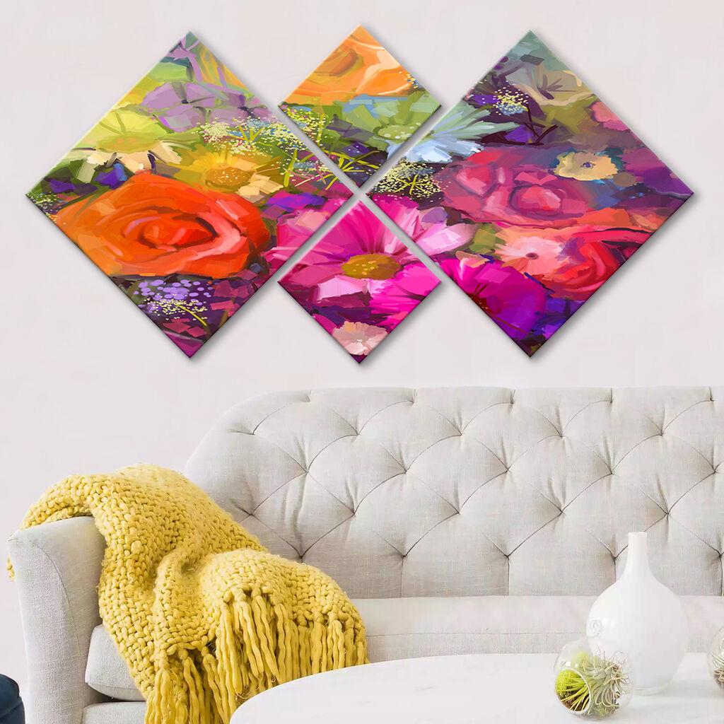 Слика Wallity 4MDF282842702, 60x115 см, 4 дела