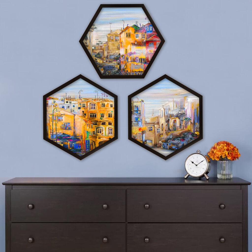 Wallity врамена слика 6GEN24999877, 35x35 см, 3 дела