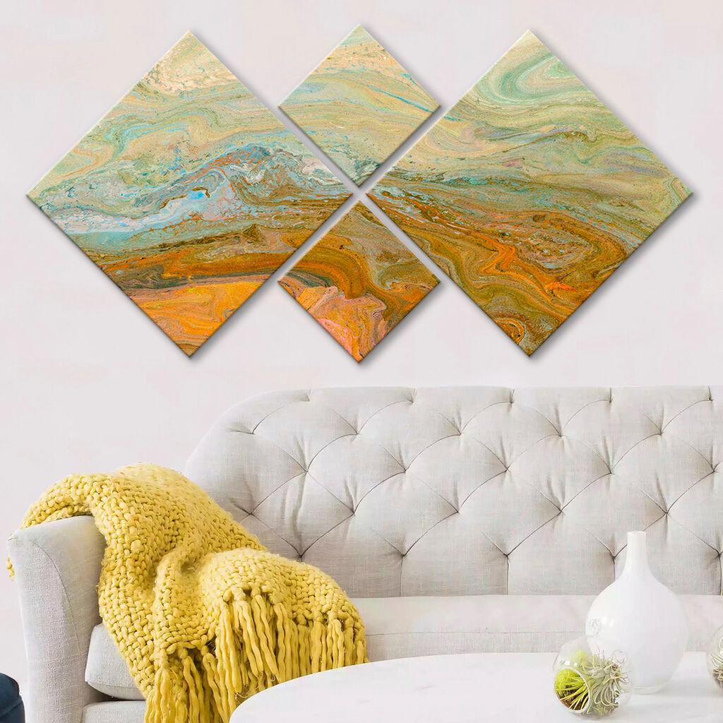 Слика Wallity 4MDF30803112870, 60x115 см, 4 дела